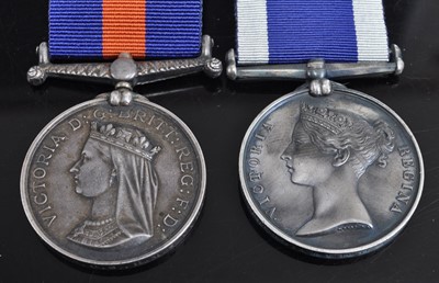 Lot 210 - A British Naval pair of medals, to include New...