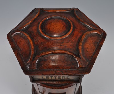 Lot 1251 - A Victorian style mahogany pillar-box, of...