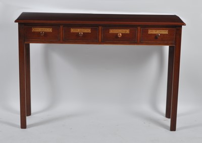 Lot 1406 - A mahogany apothecary side table, in the...