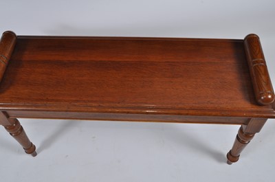 Lot 1399 - A Victorian style oak window seat, having...