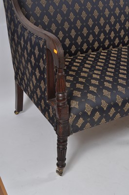 Lot 1385 - A Regency mahogany framed settee, of good size...