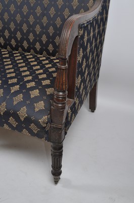 Lot 1385 - A Regency mahogany framed settee, of good size...