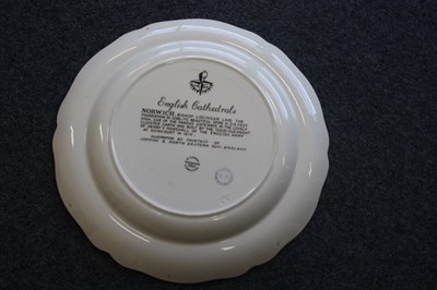 Lot 29 - Four Wedgwood LNER cathedral plates,...
