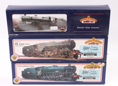 Lot 343 - A Bachmann boxed locomotive and tender group,...