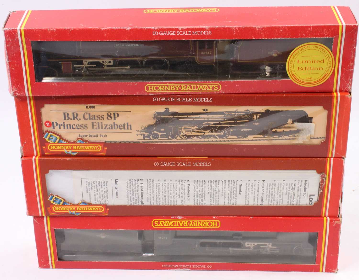 Lot 307 - Four various boxed Hornby 00 gauge locomotives...