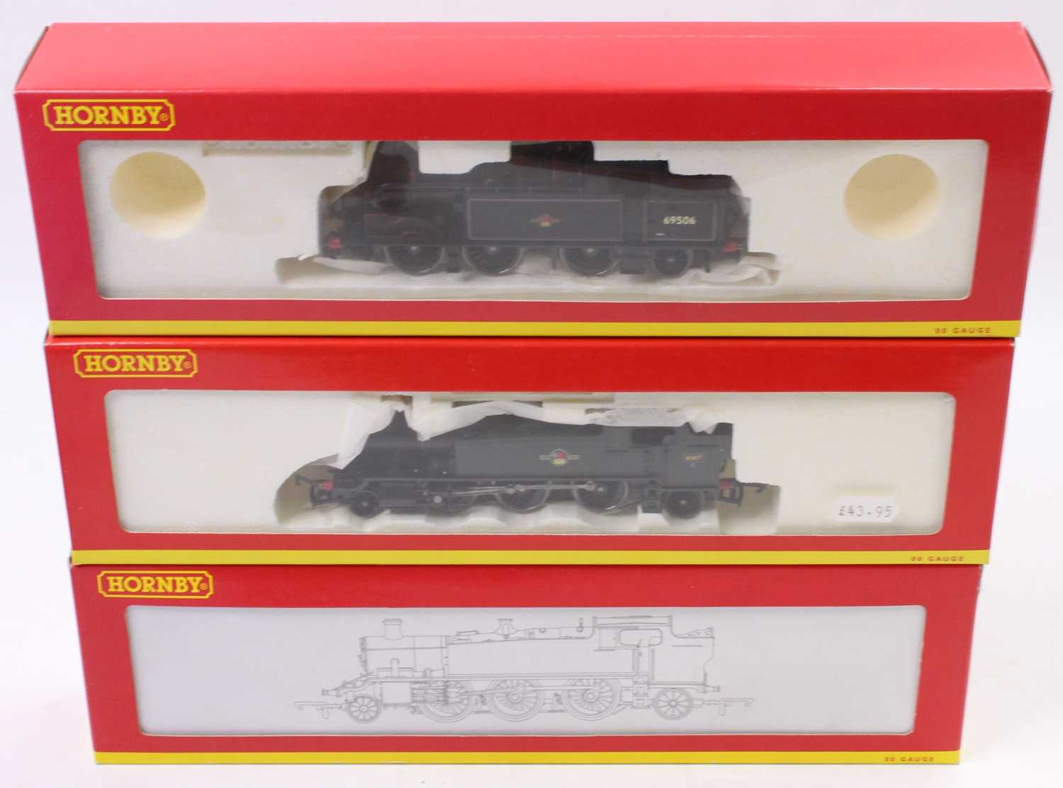 Lot 309 - A Hornby Railways boxed locomotive group,...