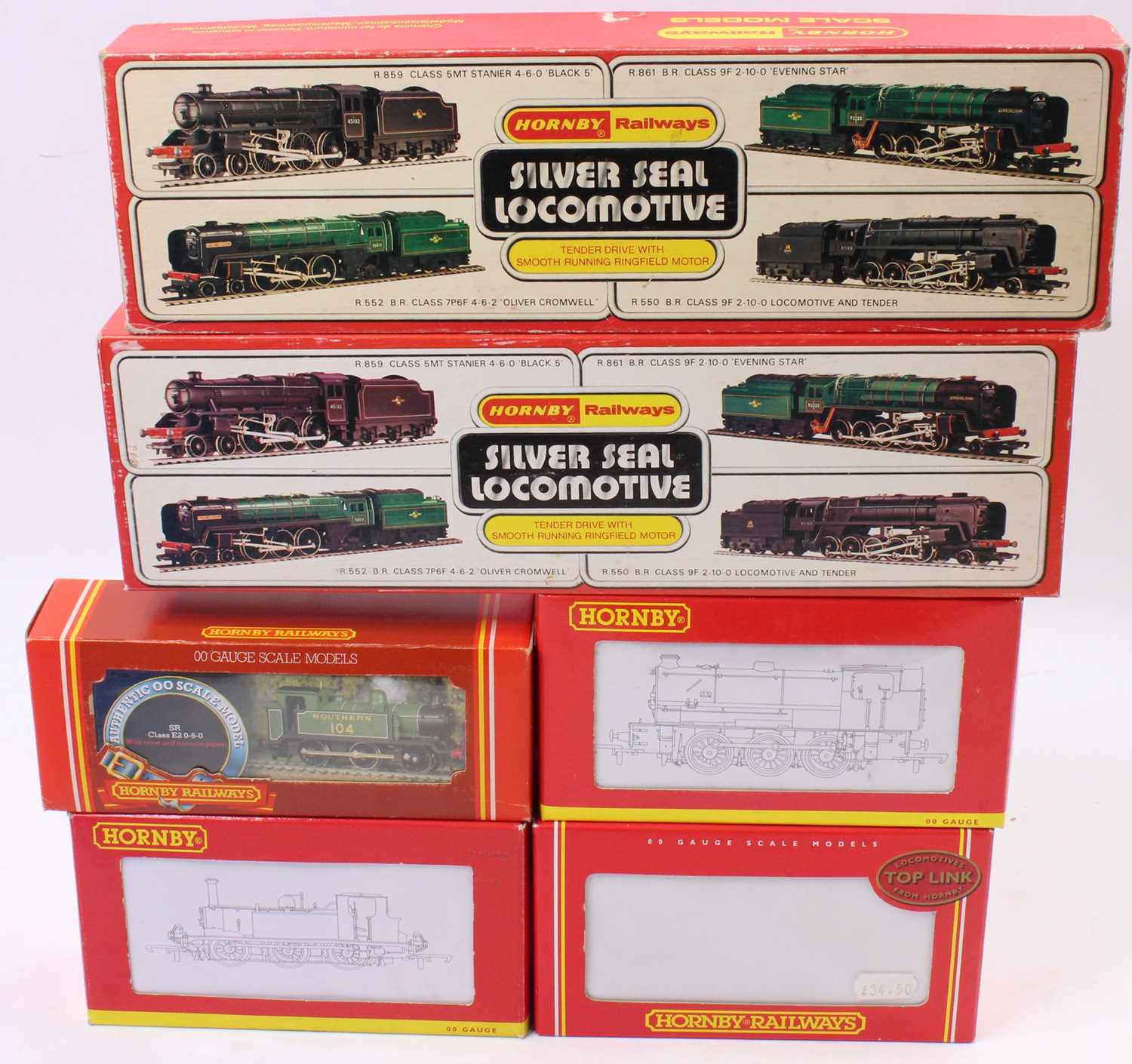 Lot 311 - A Hornby Railways boxed locomotive group, six...