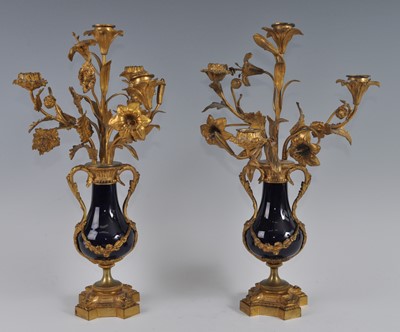 Lot 1238 - A pair of mid-19th century gilt metal and...