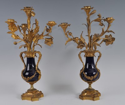 Lot 1238 - A pair of mid-19th century gilt metal and...