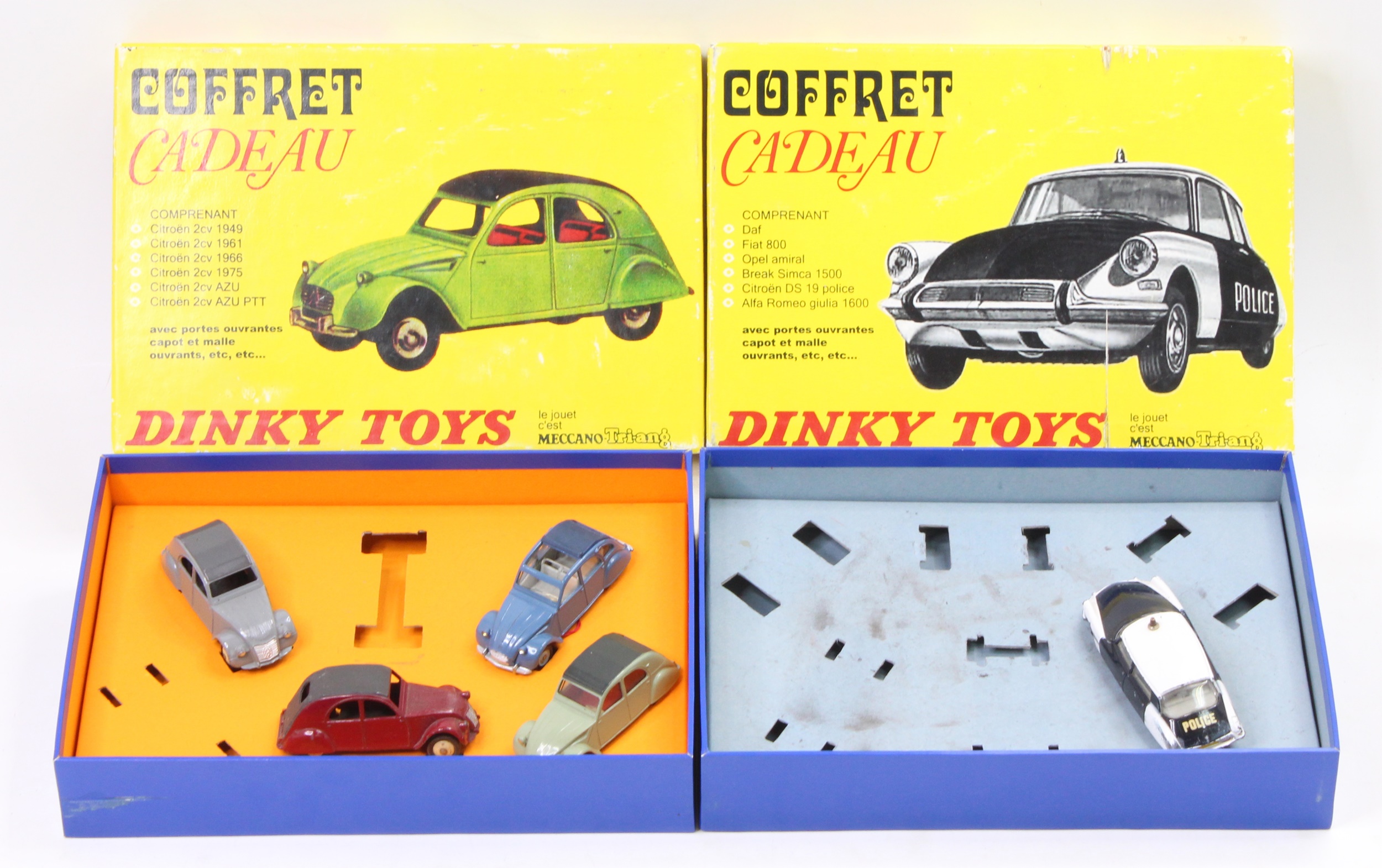 Lot 1187 - 2 reproduction Dinky Toys Coffret Cadeau