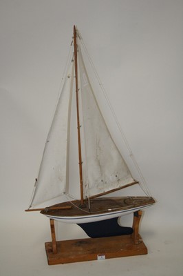 Lot 9 - A mid 20th century blue & white painted model...