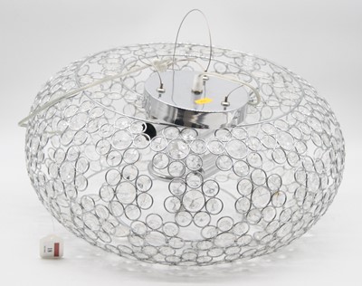 Lot 18 - A modern ceiling light fitting of compressed...