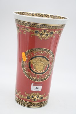 Lot 34 - A Versace for Home Rosenthal vase of tapered...