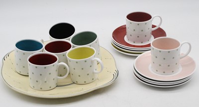 Lot 74 - A set of eight Susie Cooper bone china coffee...