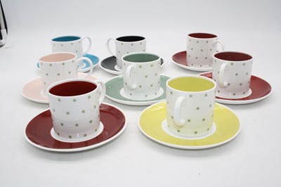 Lot 74 - A set of eight Susie Cooper bone china coffee...
