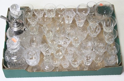 Lot 78 - A box of miscellaneous glassware to include...