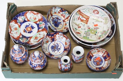 Lot 83 - A box of miscellaneous Japanese ceramics to...