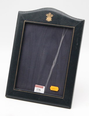 Lot 136 - An Aspreys of London blue leather clad easel...