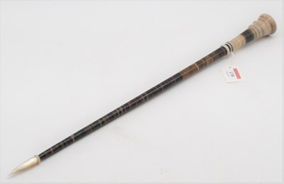 Lot 138 - An early 20th century horn and mother of pearl...