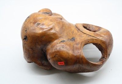 Lot 155 - A large yew wood carving