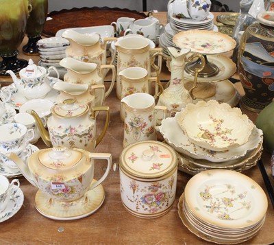 Lot 169 - A collection of blush ivory tablewares, mainly...