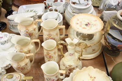Lot 169 - A collection of blush ivory tablewares, mainly...