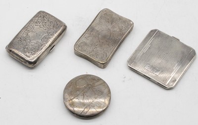 Lot 311 - An Edwardian silver pocket cigarette case, of...