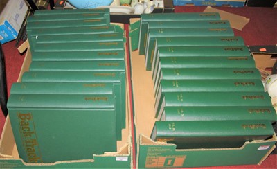 Lot 185 - Two boxes of bound volumes of Back Track,...