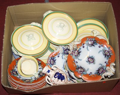 Lot 190 - A box of miscellaneous china to include Art...