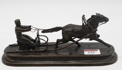 Lot 239 - After Vasili Grachev, a Russian bronze figure...