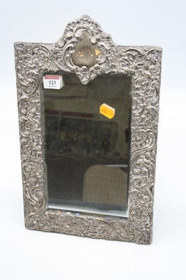 Lot 123 - An Edwardian silver clad easel photo frame of...