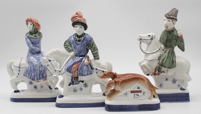 Lot 276 - A collection of four Rye Pottery figures from...