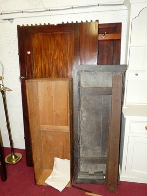 Lot 1152 - A 19th century mahogany double door wardrobe...