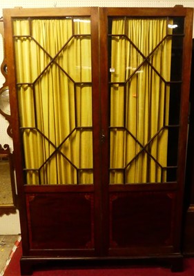 Lot 1163 - An early 20th century mahogany double door...