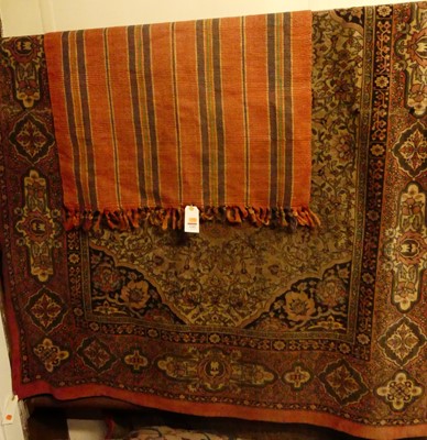 Lot 1185 - A Persian style machine made Tabriz rug;...