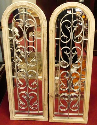 Lot 1206 - A pair of contemporary French style painted...