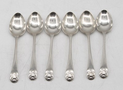 Lot 354 - A set of six Elizabeth II silver teaspoons,...