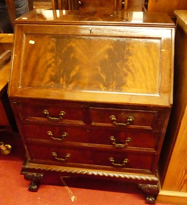 Lot 1223 - A Maple & Co mahogany and flame mahogany...