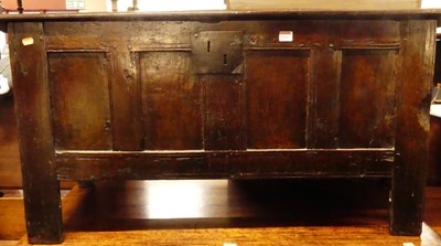 Lot 1264 - An 18th century provincial joined oak four...