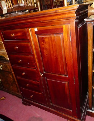 Lot 1292 - A contemporary hardwood compactum chest,...