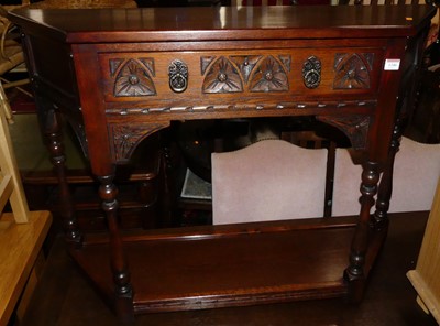 Lot 1346 - A contemporary Old Charm moulded oak single...