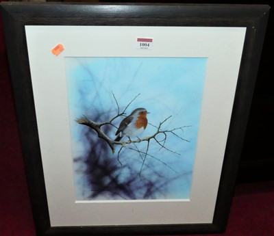 Lot 1004 - Andrew Robotham (b.1962) - Robin upon a branch,...