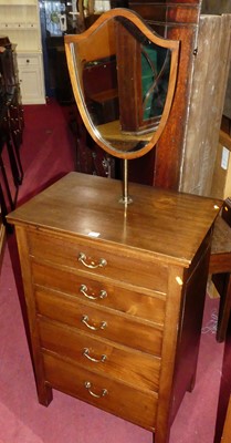 Lot 1408 - An Edwardian mahogany dressing chest, with...