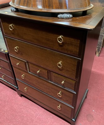 Lot 1421 - Stag Minstrel bedroom furniture to include; a...