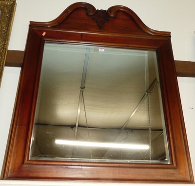 Lot 1027 - Reproduction hardwood framed wall mirror with...