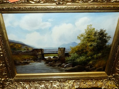 Lot 1033 - P Kilner - The Watermill, oil on canvas,...
