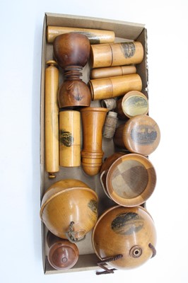 Lot 545 - A collection of Mauchline ware, to include...