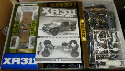 Lot 1512 - A boxed Tamiya XR311 combat support vehicle...