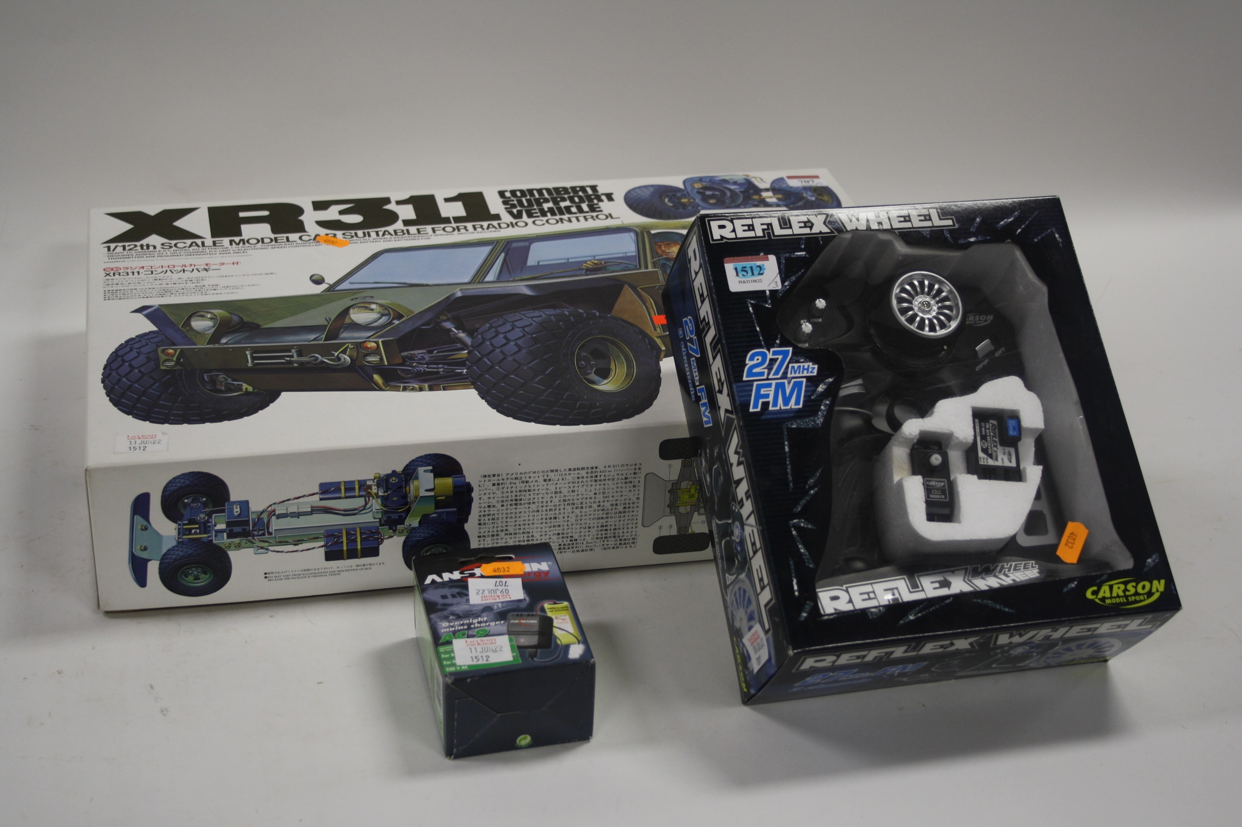 Lot 707 - A boxed Tamiya XR311 combat support vehicle