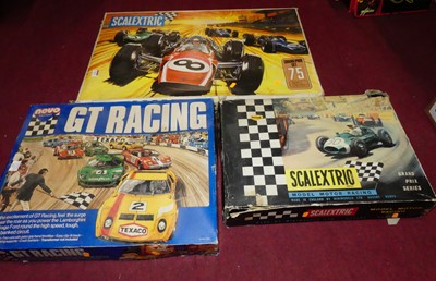 Lot 1519 - Three boxed Scalextric sets to include a Grand...